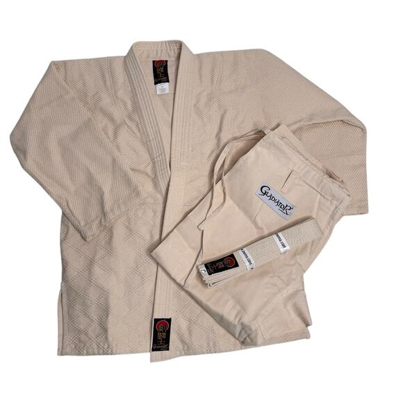 ProForce® Gladiator Judo Uniform Natural # 2 5’2” 125 pounds Unisex Men XS - Picture 2 of 15